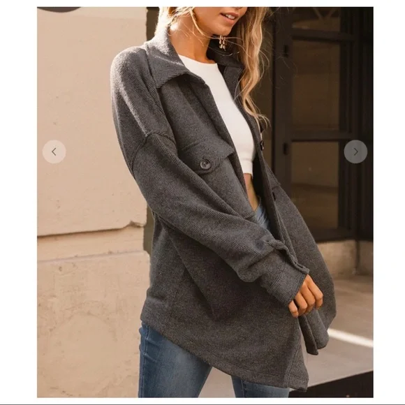 15 Boho Stretch Button-down Shirts Jacket - Picture 7 of 8